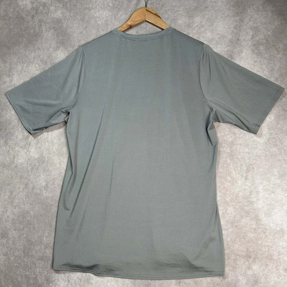 Patagonia Capilene 1 Silkweight Baselayer Shirt Men's Medium Gray Short Sleeve - Picture 2 of 5